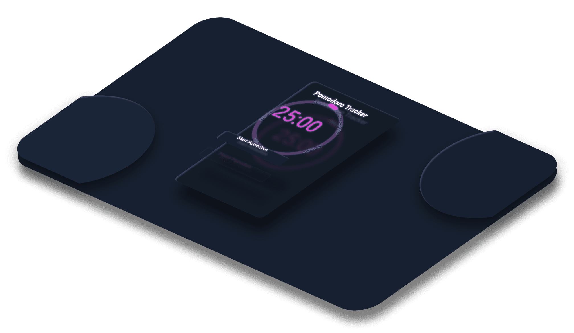 Mockup del proyecto de Pomodoro Tracker