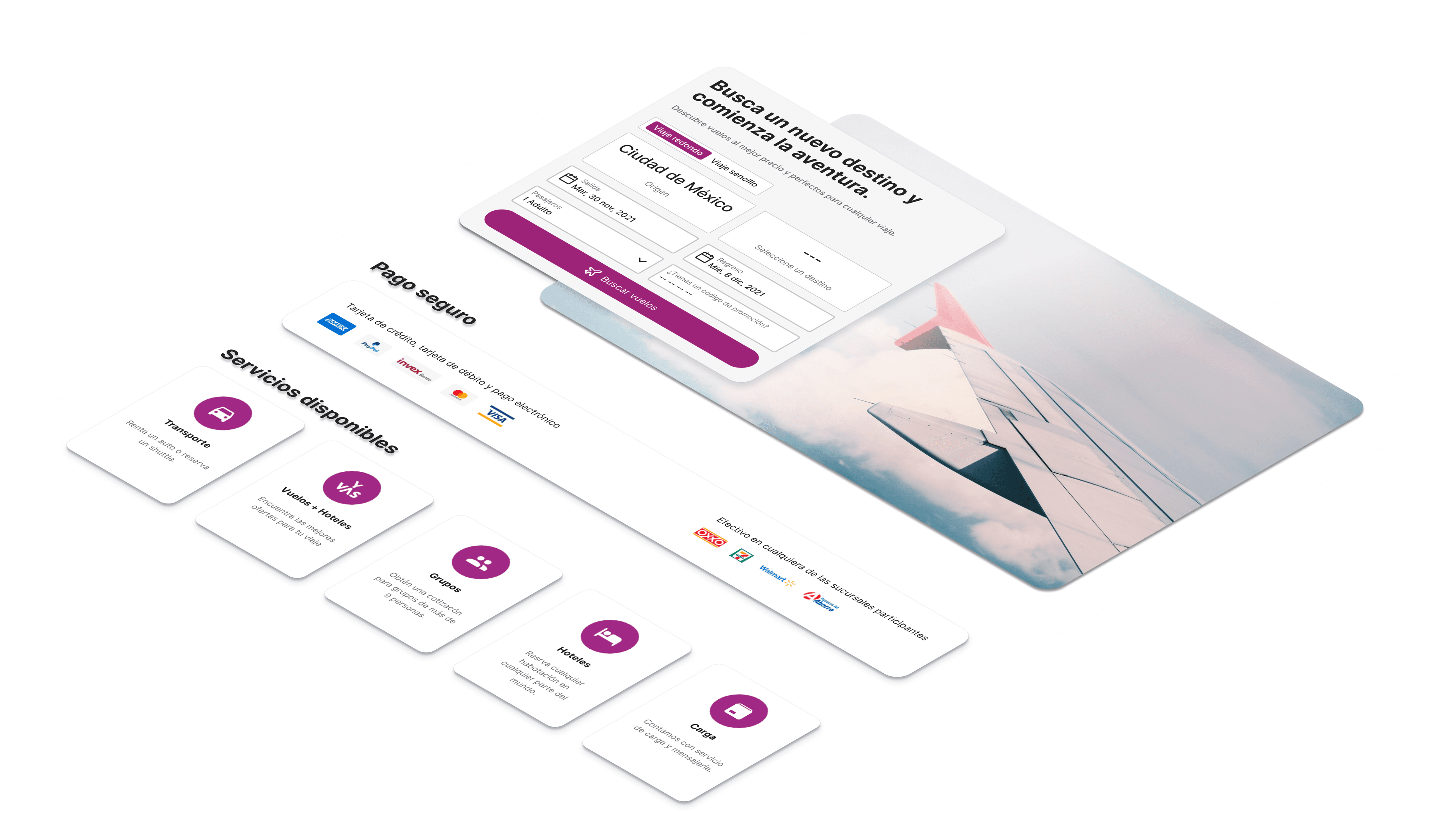 Mockup del proyecto de Aerolínea