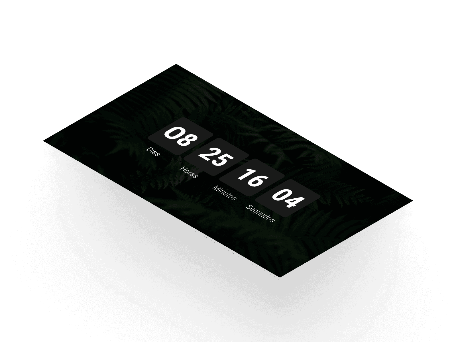Mockup del proyecto de Countdown