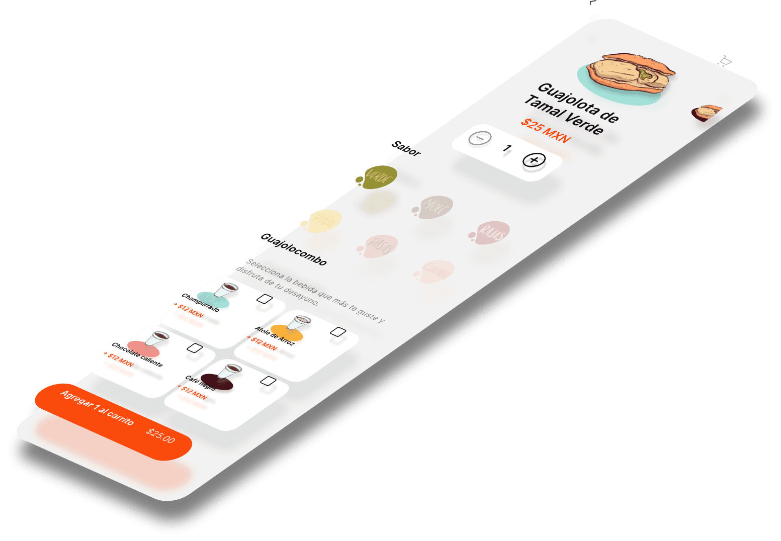 Mockup del proyecto de Guappjolotas