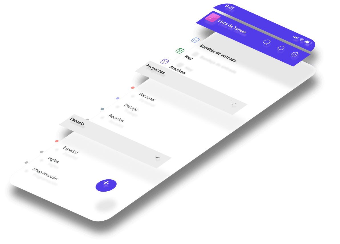 Mockup del proyecto de Lista de tareas