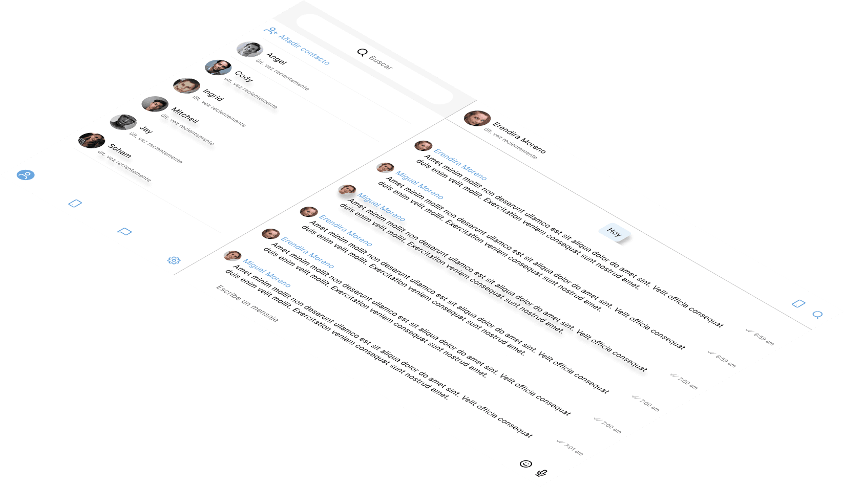 Mockup del proyecto de Telégrafo