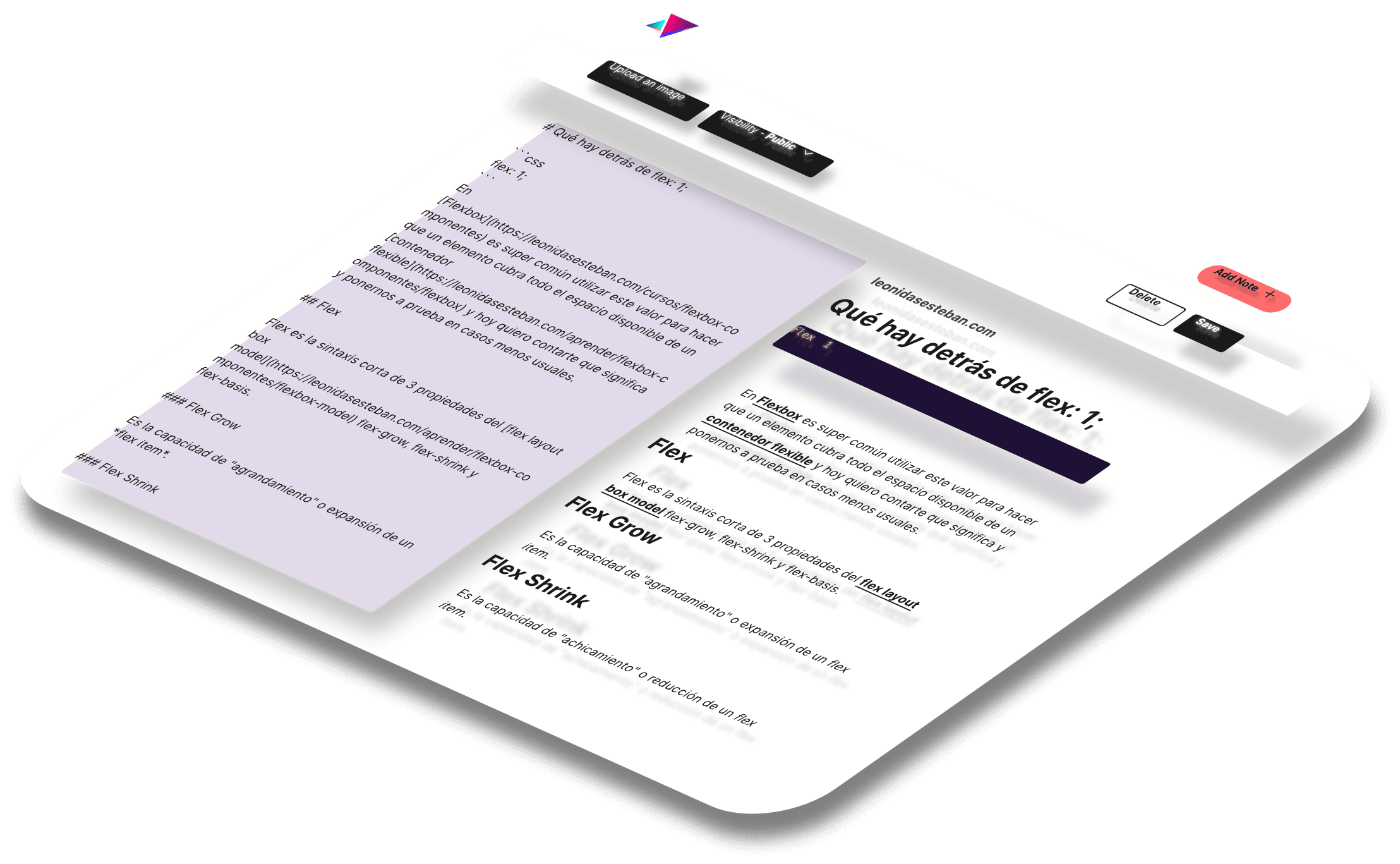 Mockup del proyecto de All Notes