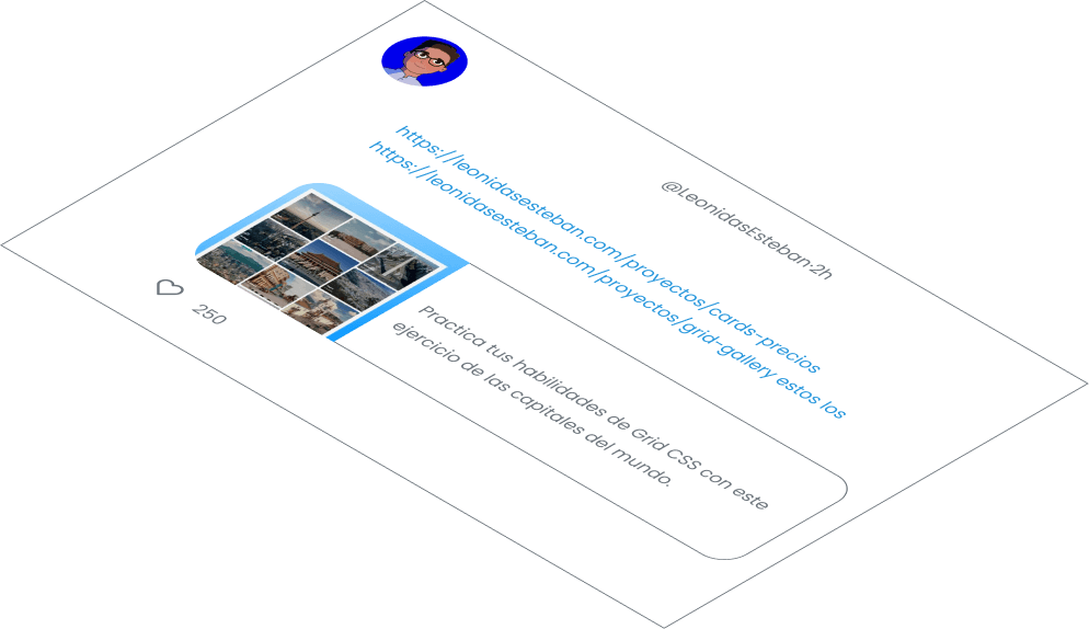Mockup del proyecto de Tweed Card