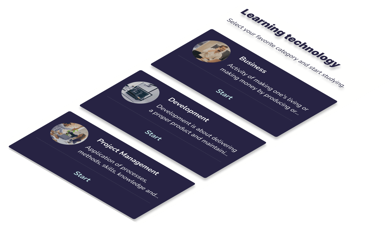 Mockup del proyecto de Learning technology