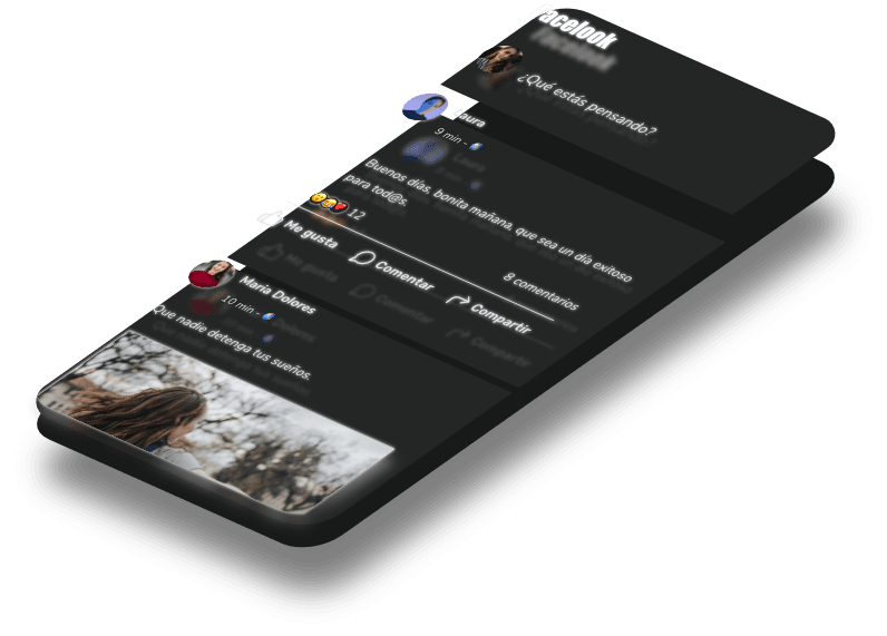 Mockup del proyecto de Facelook