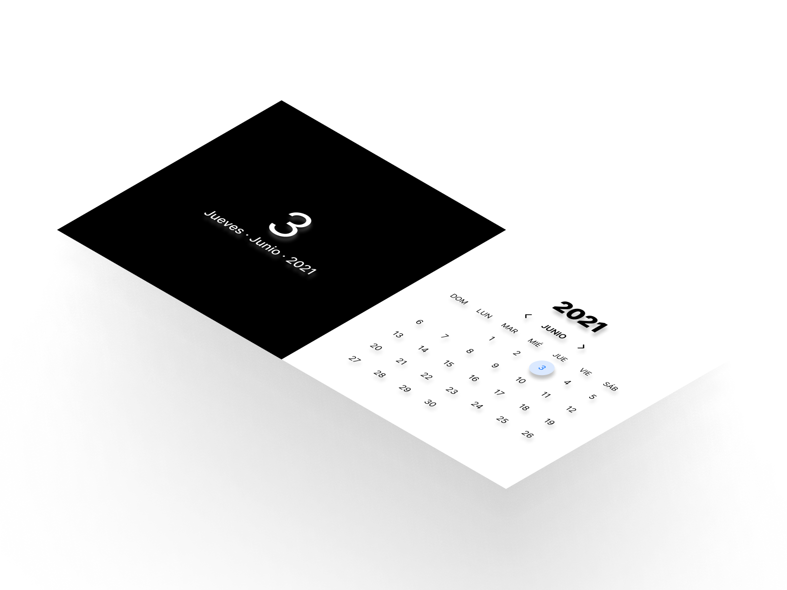 Mockup del proyecto de Frontend Calendar