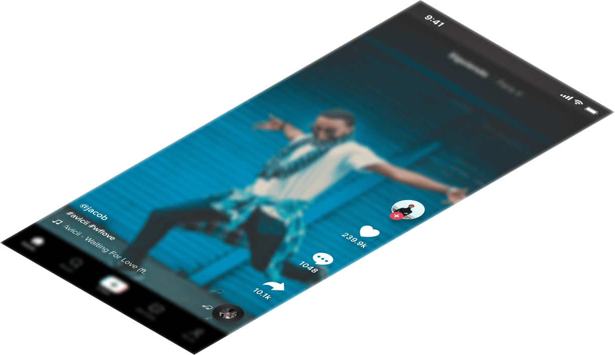 Mockup del proyecto de Tik Tok