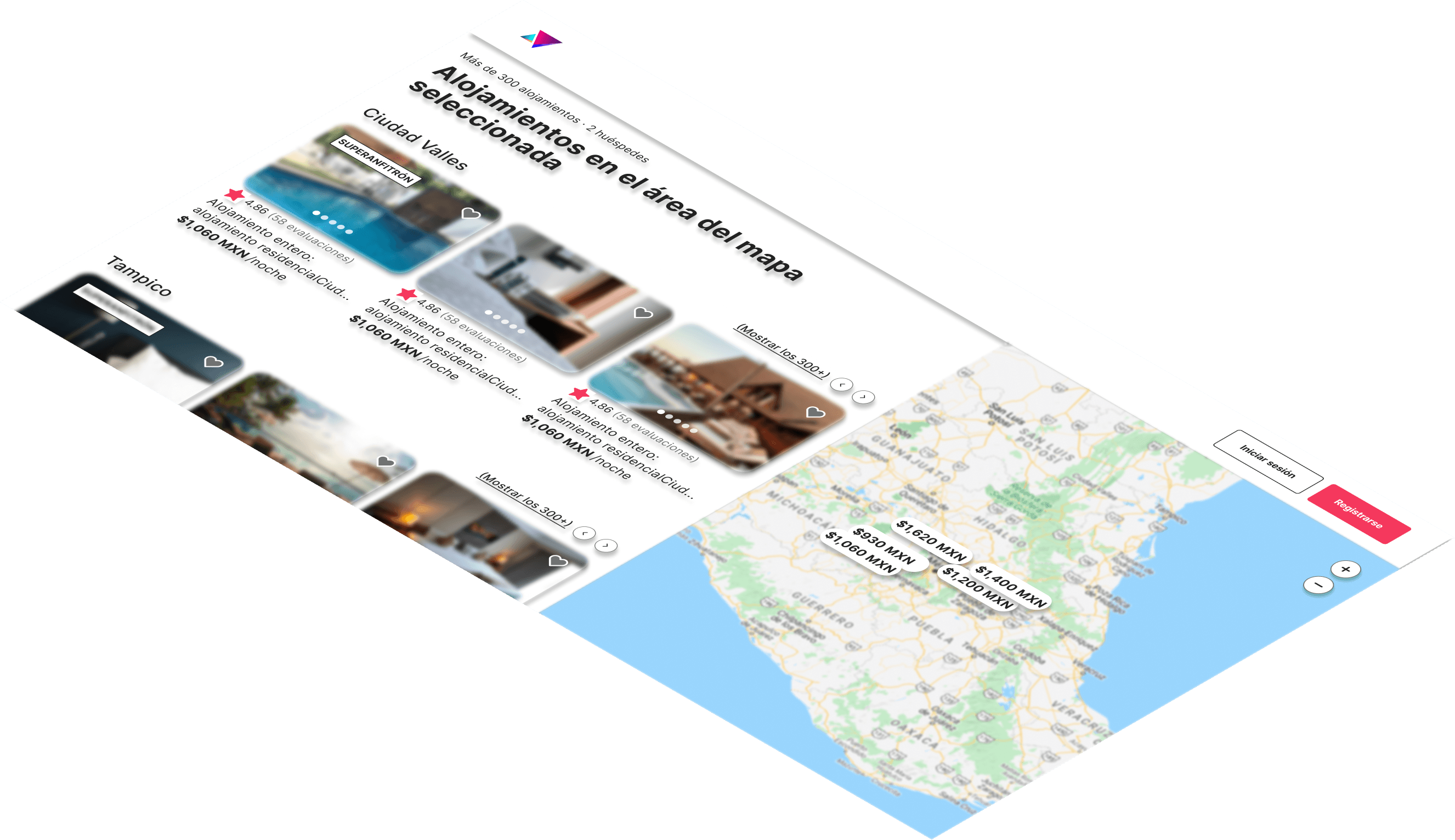 Mockup del proyecto de Encuentra tu destino