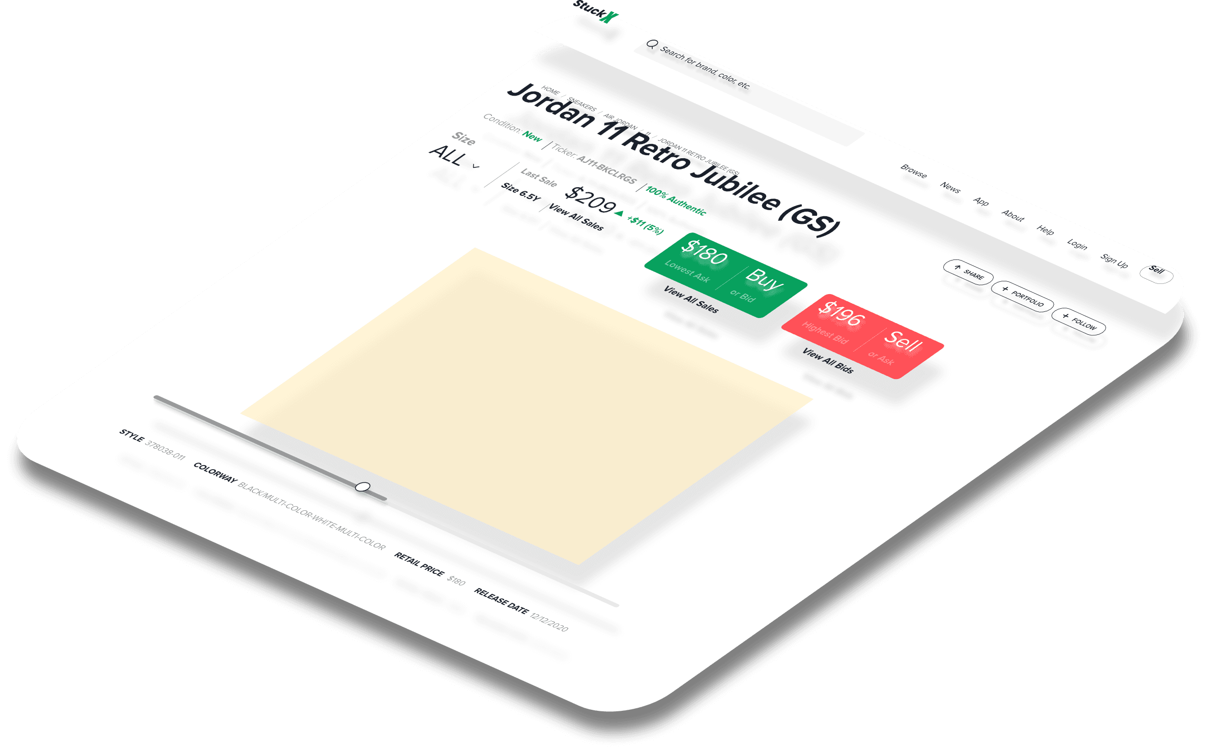 Mockup del proyecto de Stuckx