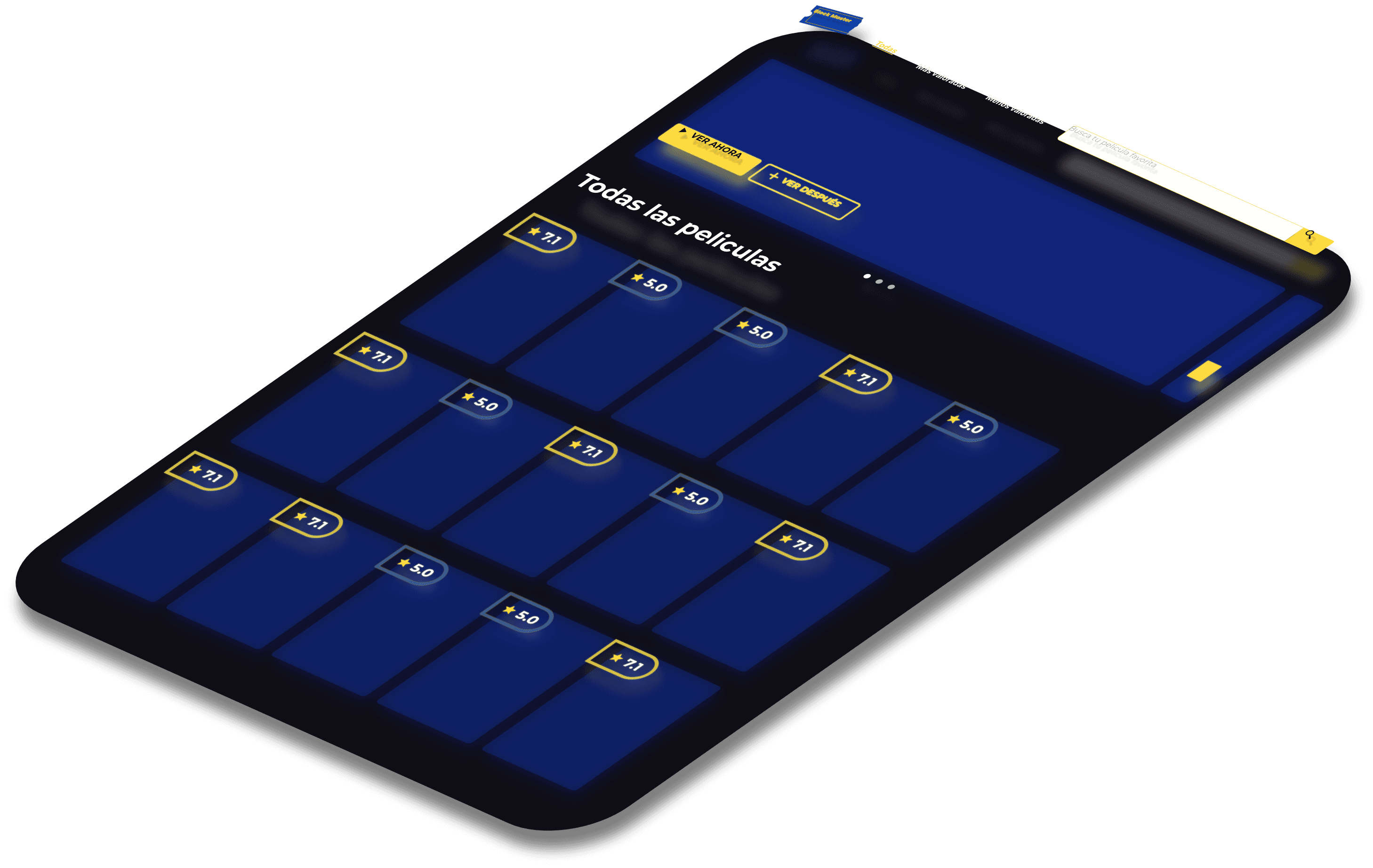 Mockup del proyecto de Block Master