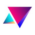 El logotipo de la plataforma, un cohete formado por dos triangulos de diamante